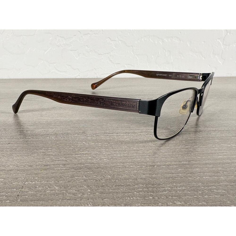 Lucky Brand “Opportunist” Eyeglasses‎ Frame Brown Black Rectangular 52-19-140